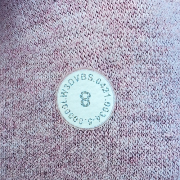 Lululemon W3DVBS All Yours Fleece Hoodie In Heathered Pink Taupe Size 8 - Picture 10 of 14